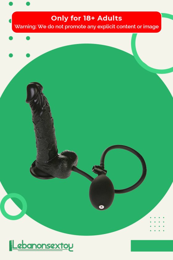 Ultimate Inflatable  Realistic Non Vibrator in Black RSNV-011