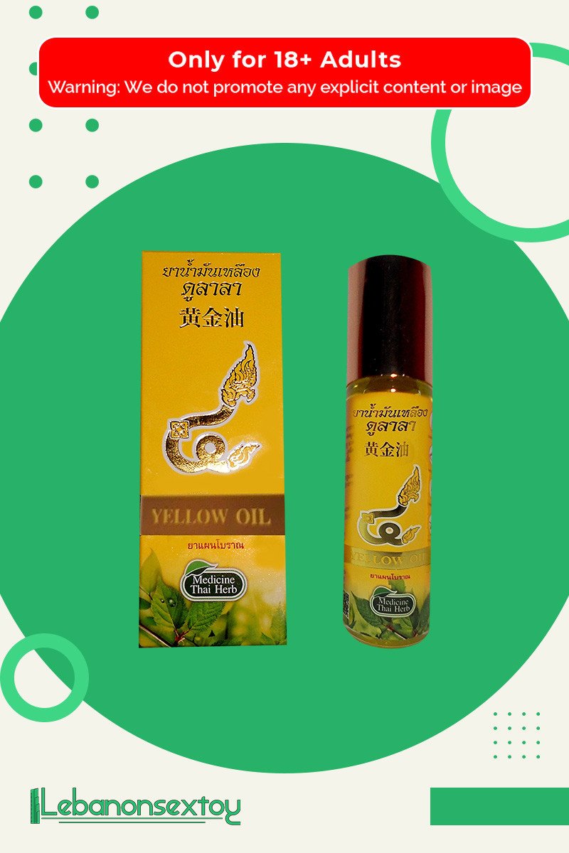 Thai herbal massage yellow oil THP-001